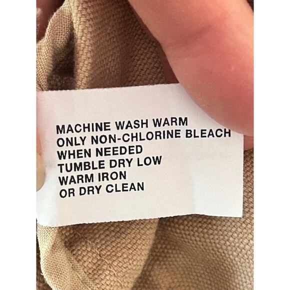 GAP Women’s Beige Linen Cotton Blazer Jacket Size 12 Y2K - Picture 6 of 6